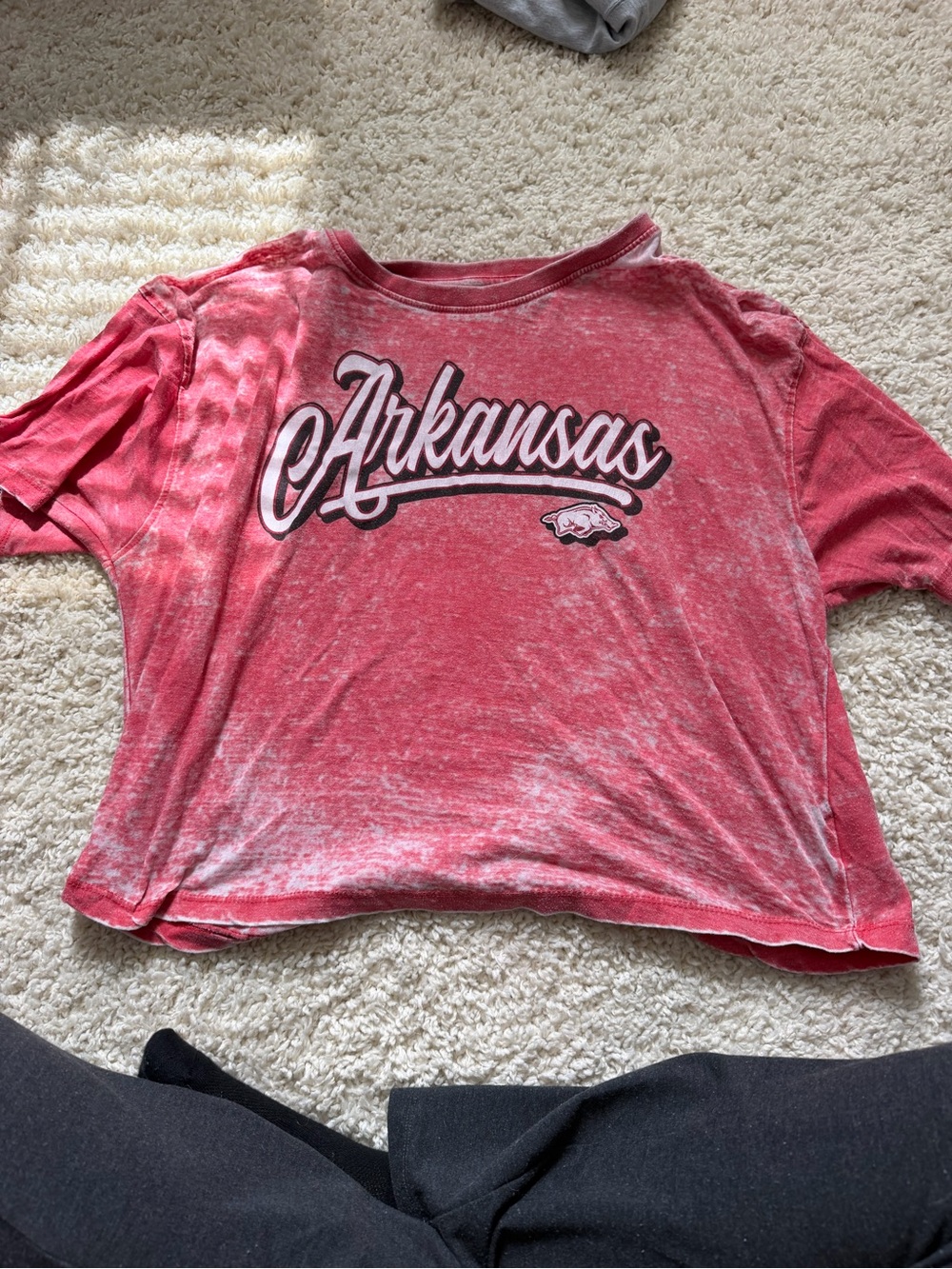 Pressbox Red Arkansas Short Sleeve Tee